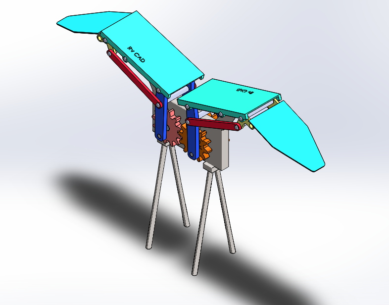 鸟扑动机构模型